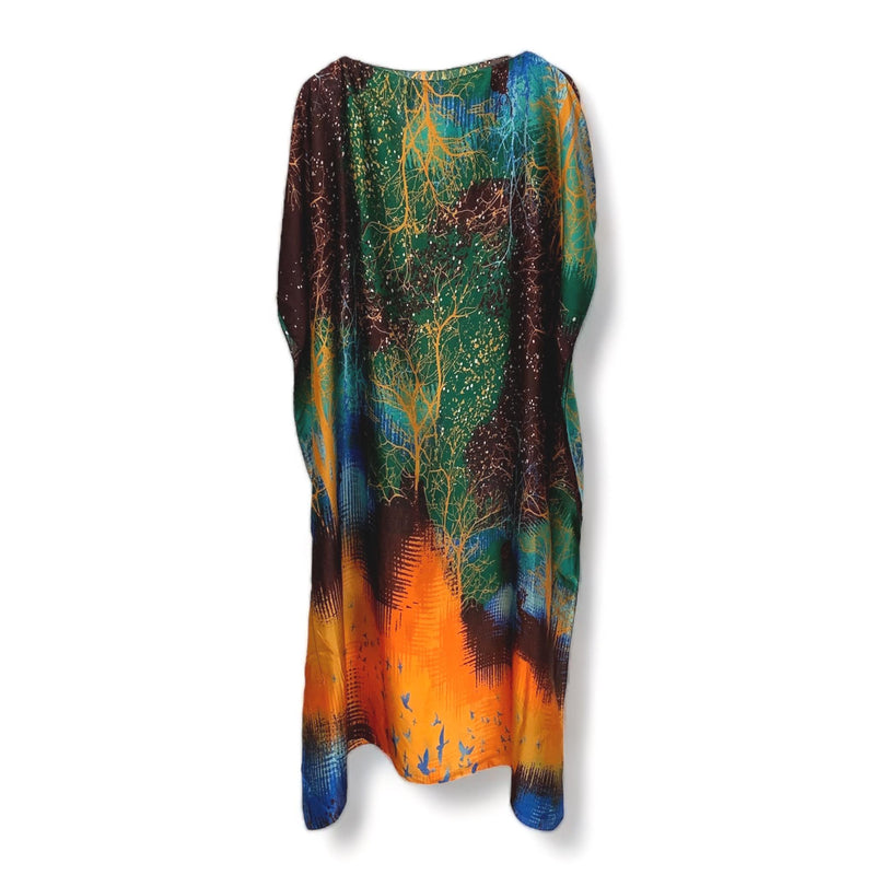 WRAP Printed Cover Up Shawl Dress