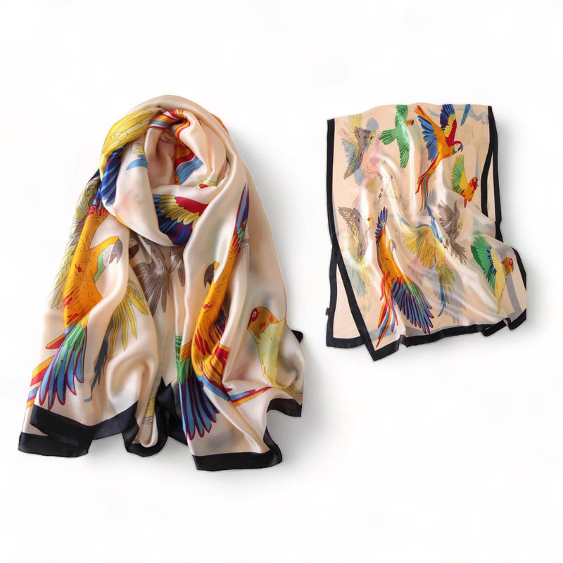 WRAP Large Silky Rectangular Printed Scarf