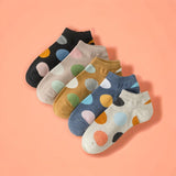 FOOTSIES 5pairs Set Cute Pattern Ankle Socks