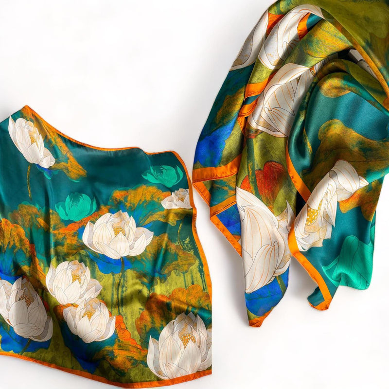 WRAP Square Abstract Printed Elegant Scarf