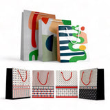 Gift Wrap Printed Paper Bag w Gift Tag Sticker