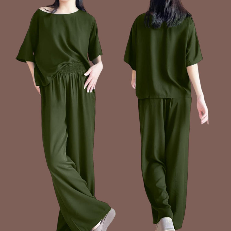 MILLIE Woven Boxy Top and Pants Set