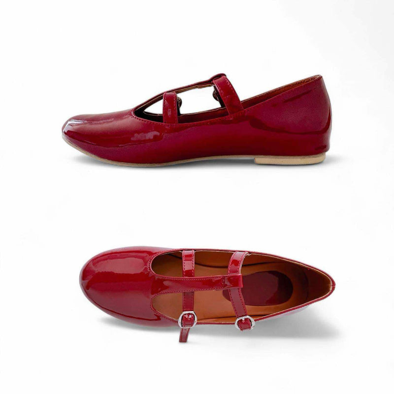 BELLA Patent Vintage Mary Jane Flat Doll Shoes