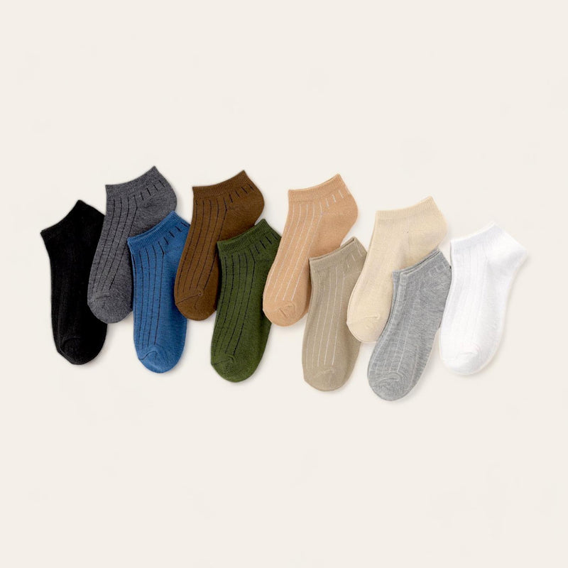 FOOTSIES 10 pairs Multi Color Ankle Socks Bundle