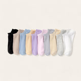 FOOTSIES 10 pairs Multi Color Ankle Socks Bundle