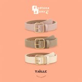 TAILLE 3pc Belt Set 1.1” Gold Buckle