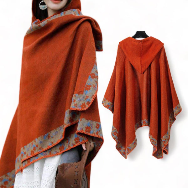 WRAP Boho Hooded Cloak Cape BOHOORA