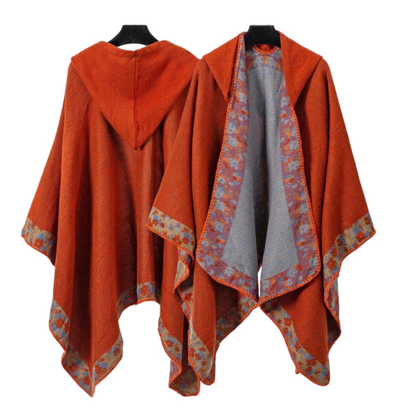 WRAP Boho Hooded Cloak Cape BOHOORA