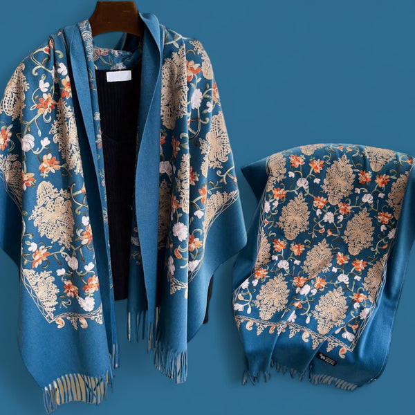 WRAP Full Embroidered Warm Shawl