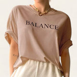 BLK Balance Printed Drop Shoulder Loose Tee Top