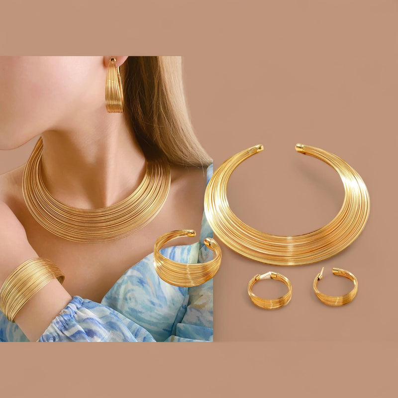BLING 4pc Jewelry Set Modern Pieces Gift for Her