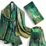 WRAP Large Silky Rectangular Printed Scarf