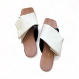 VERON Cross Strap Combi Flat Sandals