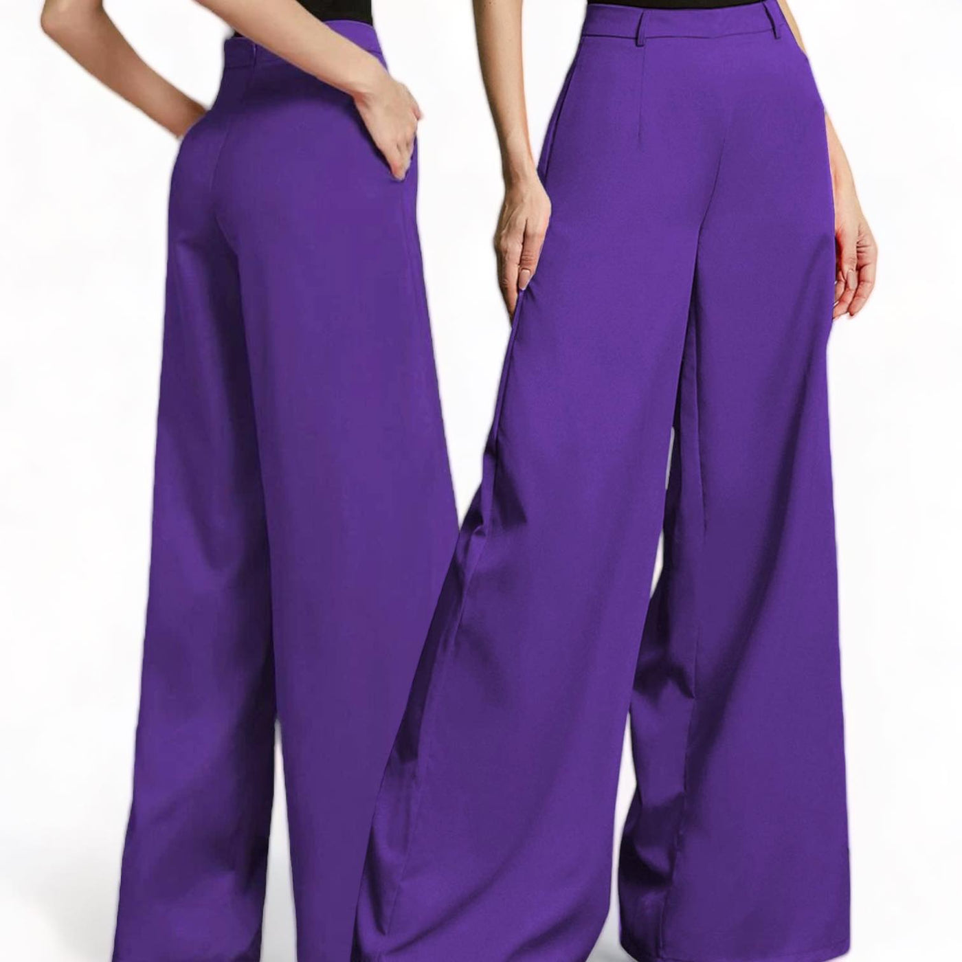【INCHANT ME】Jane Bjo High Waist Wide Slacks Setup Available] Jane Bijou High Waist Wide Slacks (2C