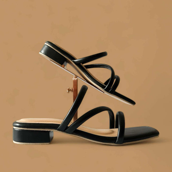 MEGAN Padded Strap 1" Block Heels