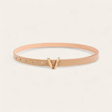 TAILLE 1pc Letter Buckle Skinny Belt