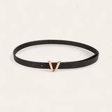 TAILLE 1pc Letter Buckle Skinny Belt