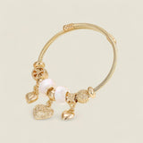 BLING Charm Bracelet Gold Bangle