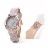 BLING Floral Design Bracelet Watch