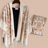 WRAP Full Embroidered Warm Shawl