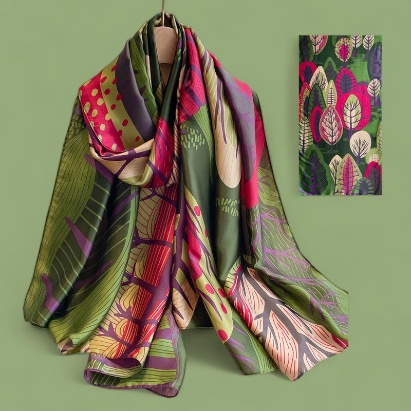 WRAP Large Silky Rectangular Printed Scarf