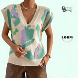 LOOM Bespoke Abstract 5D Pattern Knitted Vest