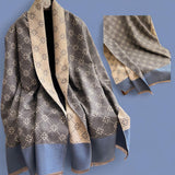 PREORDER WRAP Warm Jacquard Shawl Scarf