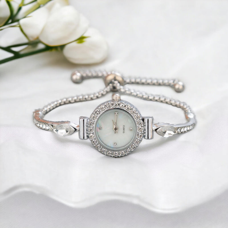BLING Stylish Dressy Adjustable Chain Bracelet Watch