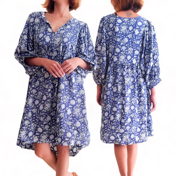 GYPSY Flowy Printed Short Resort Dress