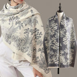 PREORDER WRAP Warm Jacquard Shawl Scarf