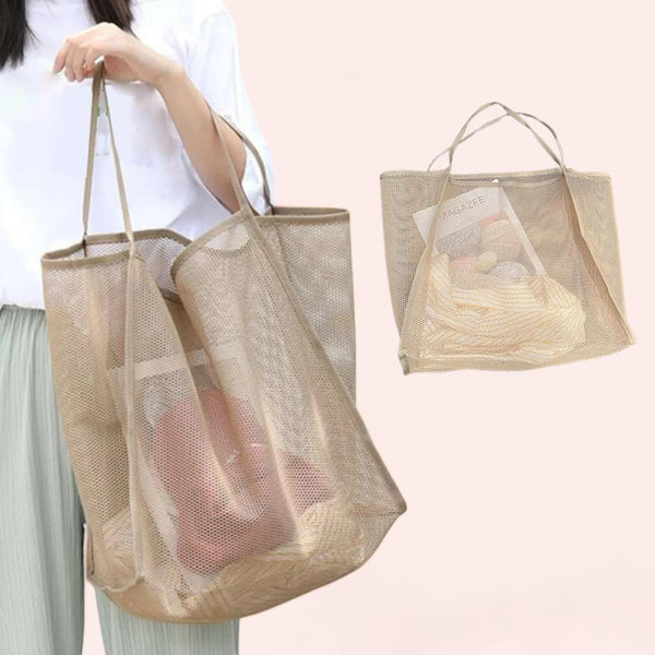 BOLSO Summer Mesh Large Open Tote Bag
