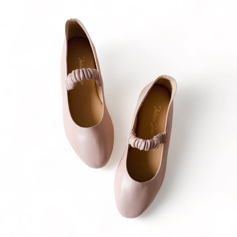 PEGGY Scrunch Strap Mary Jane Ballet Shoes
