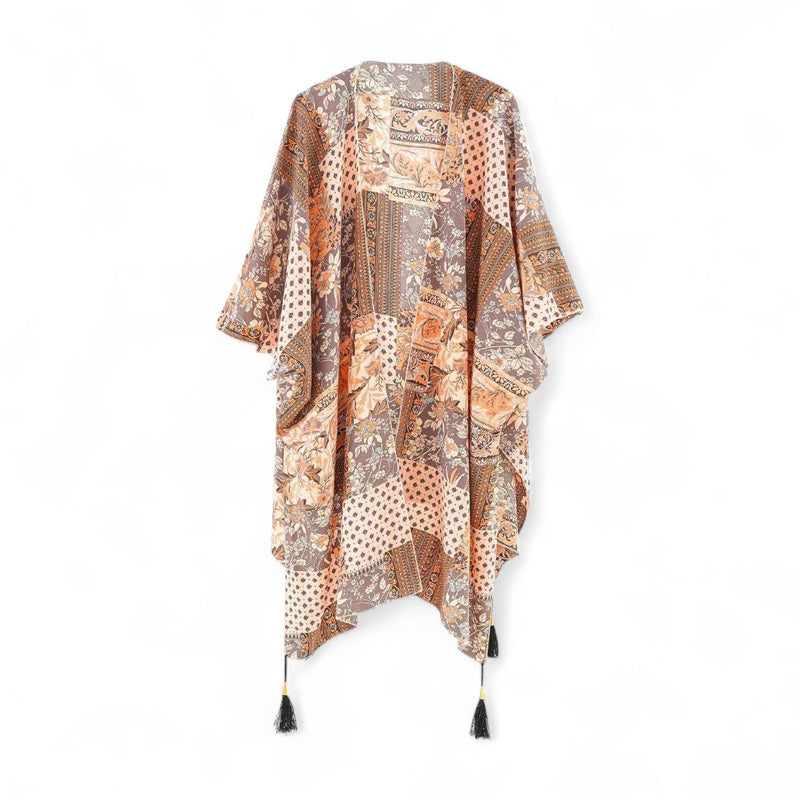 WRAP Boho Printed Woven Cover Up