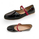 OLLIE Patent Round Toe Mary Jane Doll Shoes