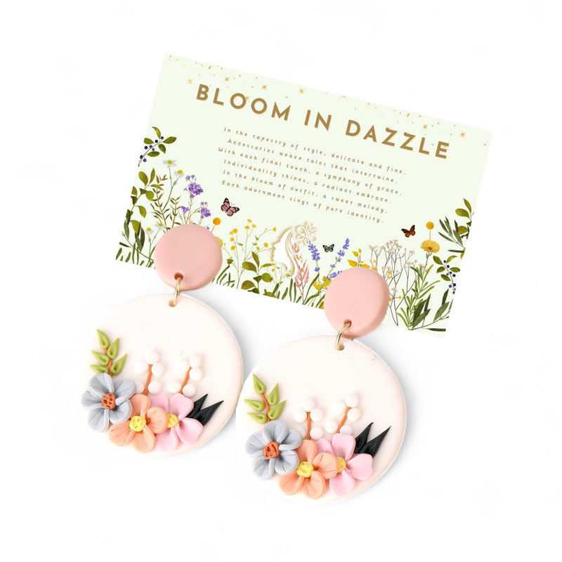 BLING Summer Garden Clay Earrings