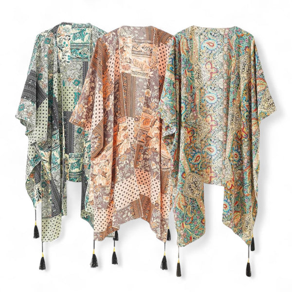 WRAP Boho Printed Woven Cover Up
