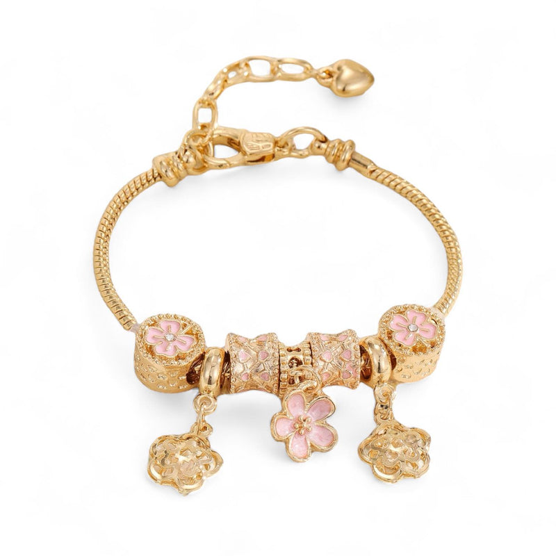 BLING Charm Bracelet Gold Bangle