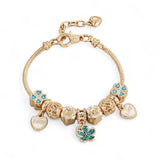 BLING Charm Bracelet Gold Bangle