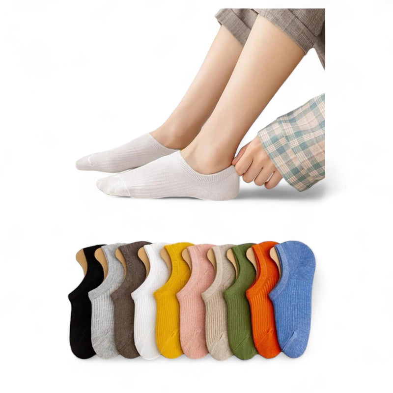 FOOTSIES 10Pairs Summer Mesh Low Cut Socks Set