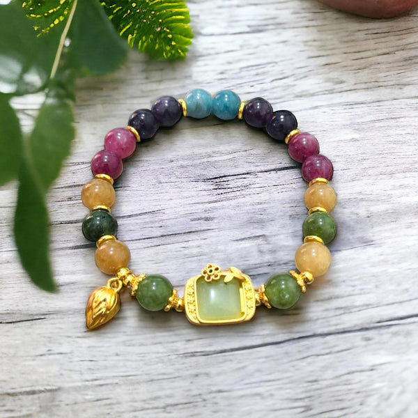 BLING Tourmaline Lucky Charm Bracelet