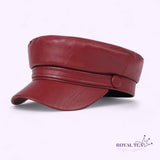 ROYALTEA STRT Leather Classic Newspaper Boy Hat Cap