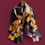 WRAP Large Silky Rectangular Printed Scarf