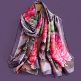 WRAP Large Silky Rectangular Printed Scarf