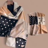 PREORDER WRAP Warm Jacquard Shawl Scarf