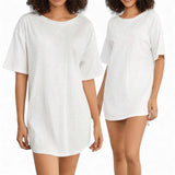 BLK Cotton Lounge Drop Shoulder Dress Tee