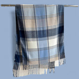 WRAP Warm Plaid Vintage Tassel Cozy Rectangular Shawl