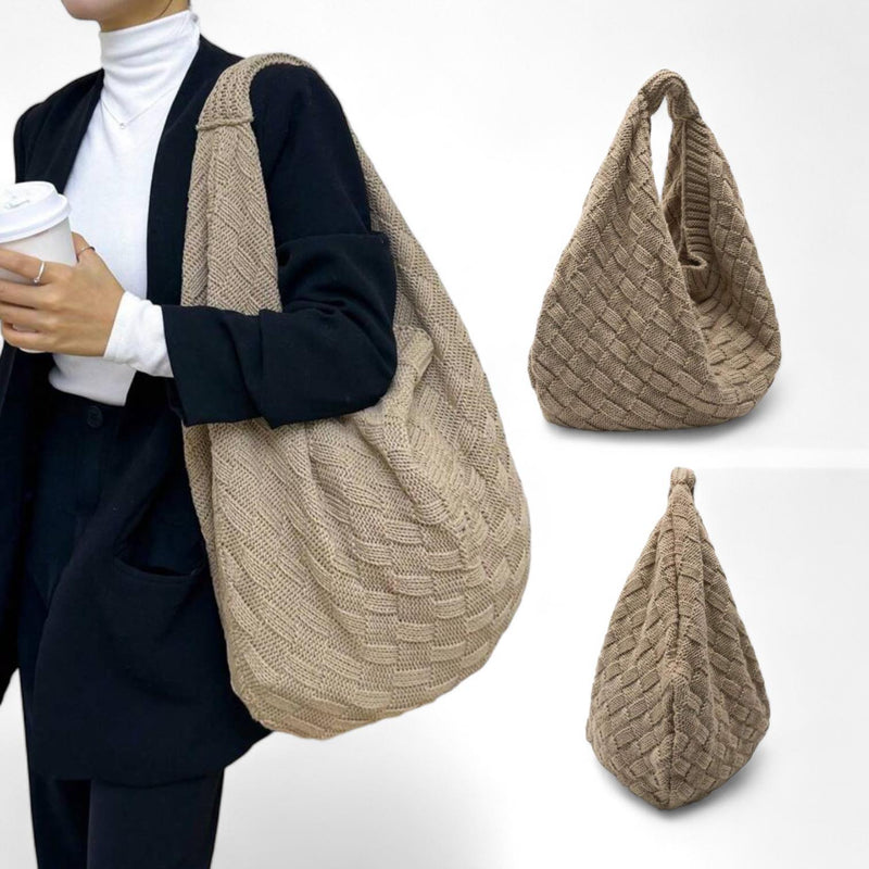 BOLSO LOOM Knitted Hobo Tote Bag