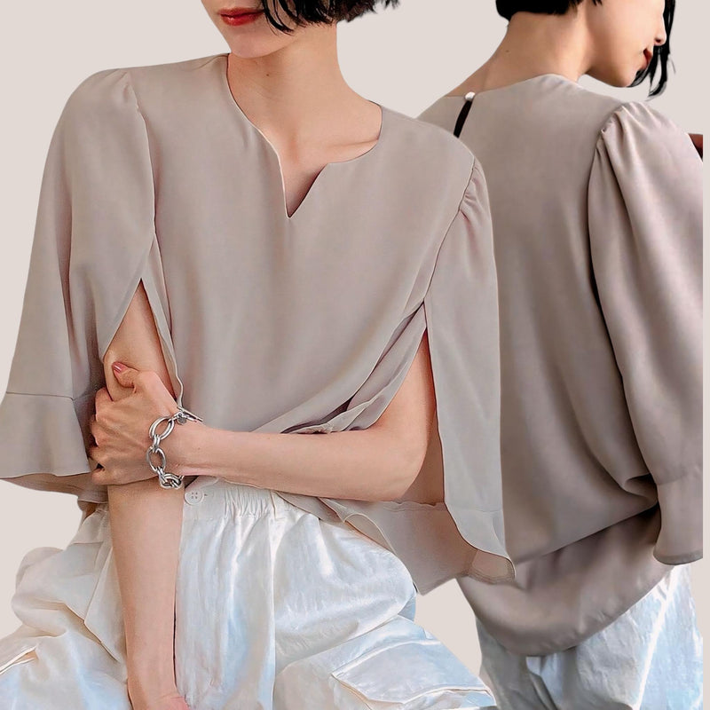 GBOSS Cape Sleeves Elegant Blouse Top