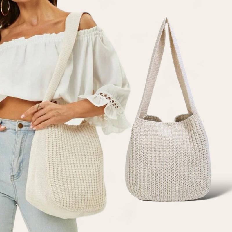 BOLSO LOOM Crochet Knitted Shoulder Bag