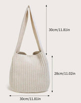 BOLSO LOOM Crochet Knitted Shoulder Bag